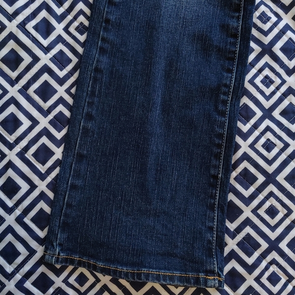 AEO Dark Slim Boot Cut Stretch Jean 2 Short - Picture 7 of 9